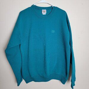 Vintage Men's Blue Green USA Olympics 90s Sweatshirt Size XL